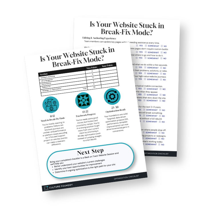 Download Your B2B Stuck in Break-Fix-Mode Checklist